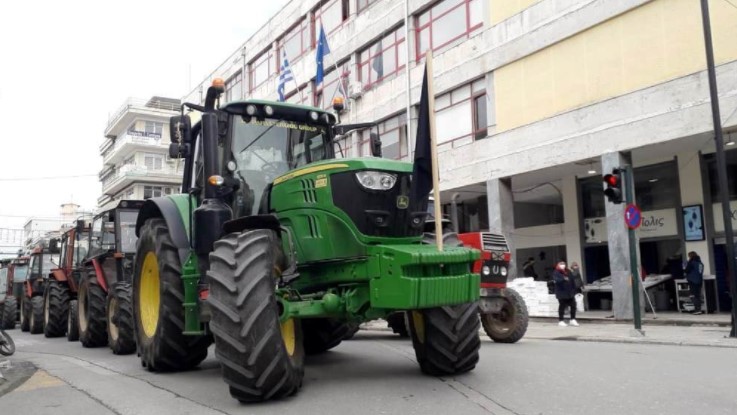 Την Τετάρτη κατεβαίνουν στην πόλη των Τρικάλων τα τρακτέρ